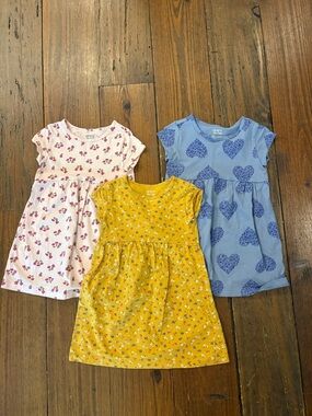 Carter's Floral Cap-Sleeve Kids Dresses (set of 3)